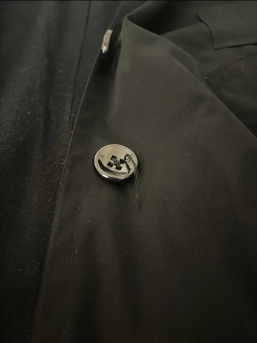London Fog Women's Size M Black Double Breasted Mid-Length Trench Coat - Picture 10 of 12
